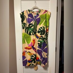 FARM Rio Macaw Jungle Sand mini t-shirt dress